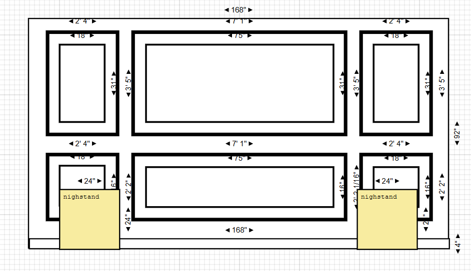Wall Trim Kit Custom Order for Eileen