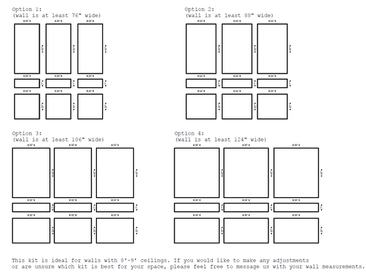 Wall Paneling Kit – Pre-Cut Wall Trim | Picture Frame Wainscoting | Home Office Accent Wall | Modern Wall Molding