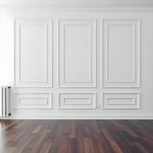 Wall Molding Kit- Wall Trim- Accent Wall Paneling- Modern Wall Decor - Wainscoting- Picture Frame Style Paneling- 6 Double Panels