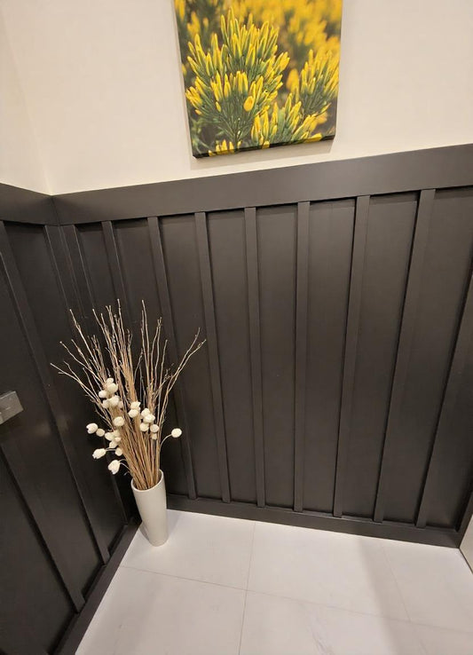 Pre-cut Wall Trim Kit- Wall Molding- Board And Batten- Half Wall Paneling- Wall Wainscoting- Flat Wall Trim- Farmhouse Decor
