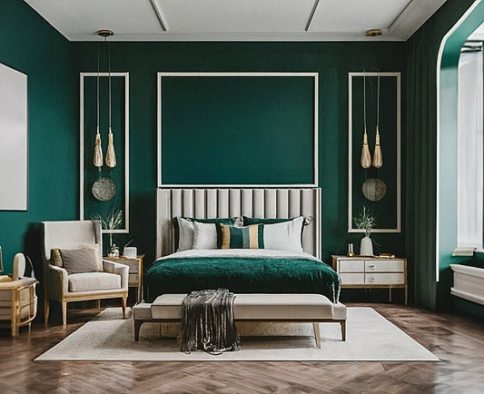 Black Wall Trim Kit- Queen Bed- Bedroom Wall- Accent Wall Paneling- Wall Wainscoting- Picture Frame Style Paneling- Parisian Style- Wall Molding