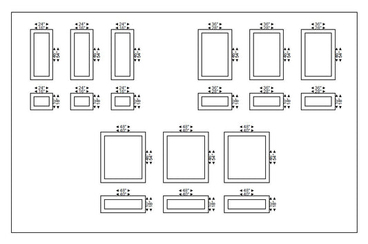 Wall Paneling Kit- Pre-Cut Wall Trim- Accent Wall- Wainscoting- Double Picture Frame Style Molding- DIY Wall- Living Room Wall - 6 Panel
