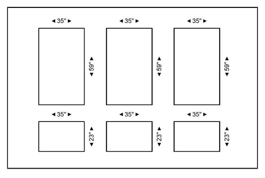 Wall Paneling Kit- Wainscoting- Pre-cut Wall Trim- Polyurethane Wall Molding- DIY Accent Wall- Dining Room Wall- Living Room Wall- 3 Panels