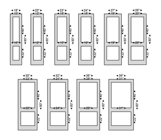 White Smoke Door Trim Kit- Pre-Cut Door Paneling- Hollow Core Door Trim- Flat Panel Door Decor- Accent Door- Interior Design- Home Decor- Bedroom