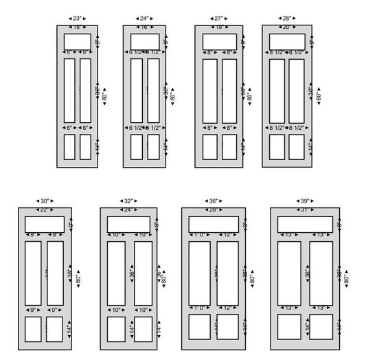 Door Trim Kit- Pre-Cut Door Paneling- Hollow Core Door Trim- Flat Panel Door Decor- Accent Door- Interior Design- Home Decor- Bathroom
