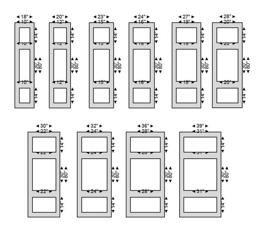 Door Trim Kit- Pre-Cut Door Paneling- Hollow Core Door Trim- Flat Panel Door Decor- Accent Door- Interior Design- Home Decor- Living Room