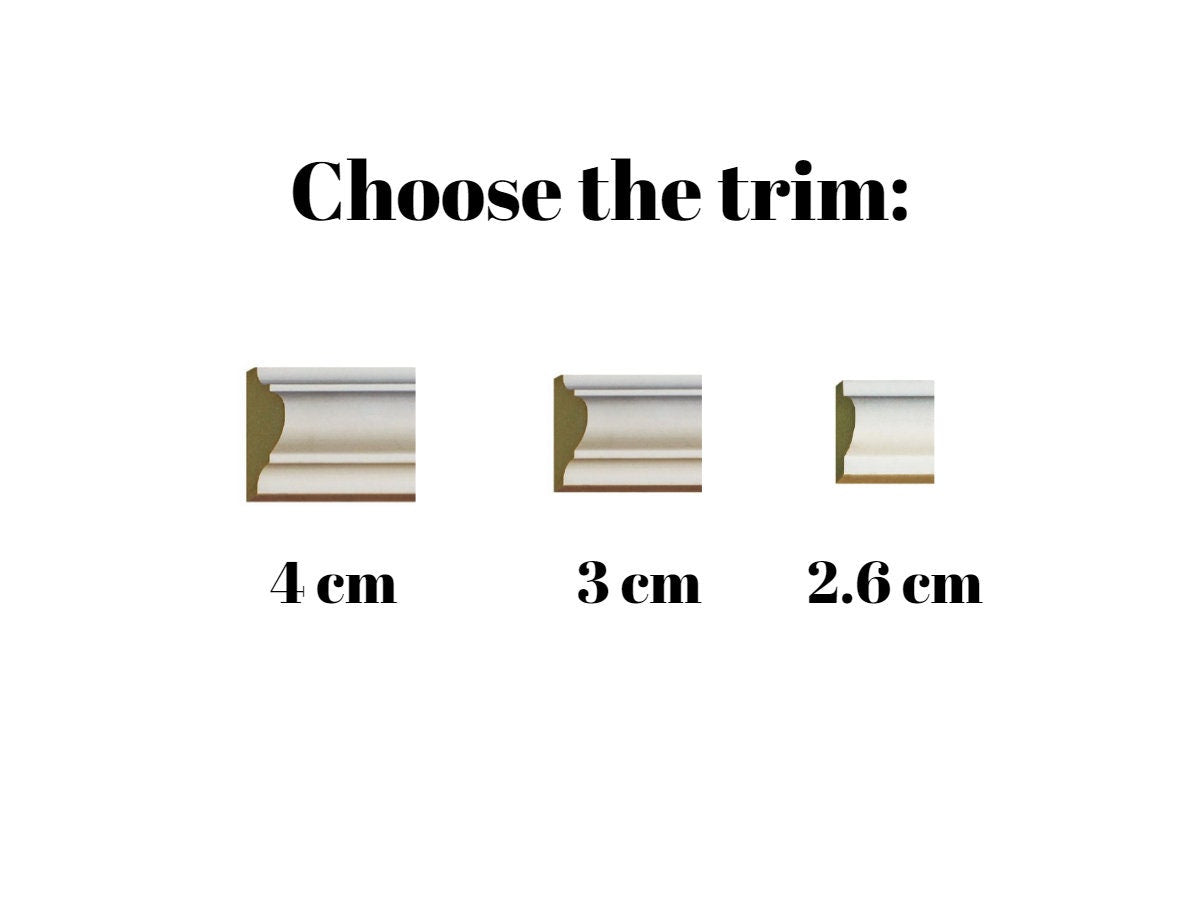 Door Trim Kit- Pre-Cut Door Paneling- Hollow Core Door Trim- Flat Panel Door Decor- Accent Door- Interior Design- Home Decor- Bathroom
