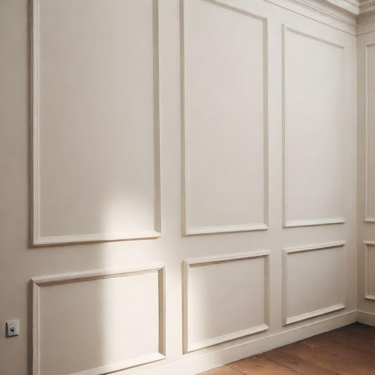 Light Gray Wall Paneling Kit- Wainscoting- Pre-cut Wall Trim- Polyurethane Wall Molding- DIY Accent Wall- Dining Room Wall- Living Room Wall- 3 Panels