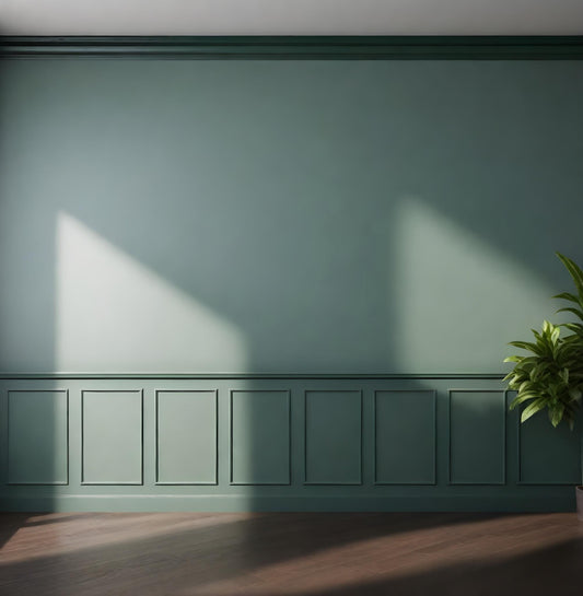 Wall Trim Kit Half Wall Molding- Accent Wall Paneling- Wainscoting- Box Paneling- DIY Wall- Pre-cut and Pre-primed- 5 Panels and Chair Rail