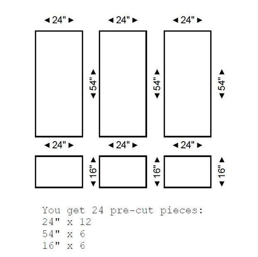 Wall Molding Kit- 6 Frames- Pre-Cut Wall Trim- Paintable Accent Wall Paneling- Modern Decor- Wall Wainscoting-Picture Frame Style Paneling