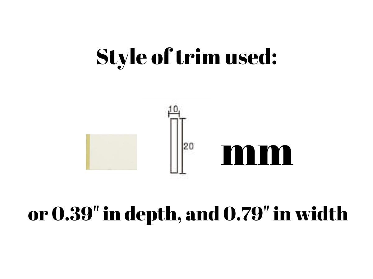 Wall Molding Kit- Paintable Wall Trim Kit- Accent Wall Molding- Pre-Primed Wall Paneling- Modern Wall Decor- Wainscoting Panels- Half Wall