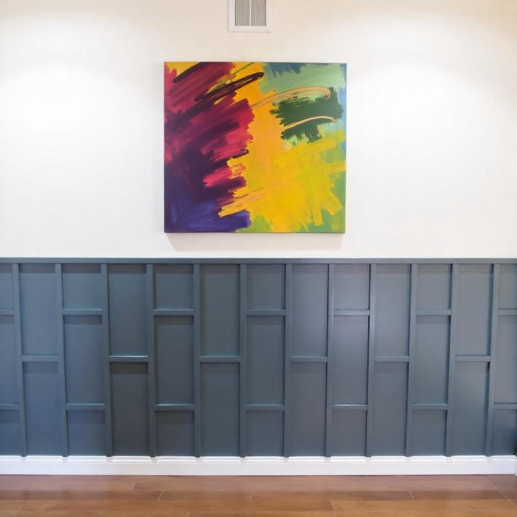 Wall Molding Kit- Paintable Wall Trim Kit- Accent Wall Molding- Pre-Primed Wall Paneling- Modern Wall Decor- Wainscoting Panels- Half Wall