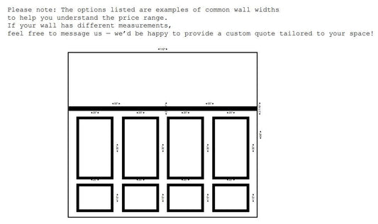 Wall Molding Kit- Wall Trim- Accent Wall Paneling- Modern Wall Wainscoting- Wall Decor- Living Room- Bedroom Wall- Tall Half Wall