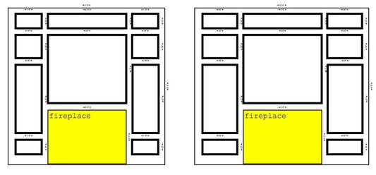 Pre-cut Wall Trim Kit- Wall Molding- Paintable Wainscoting- Fireplace Wall- Living Room Wall Decor- Accent Wall Molding- Wall Paneling Kit