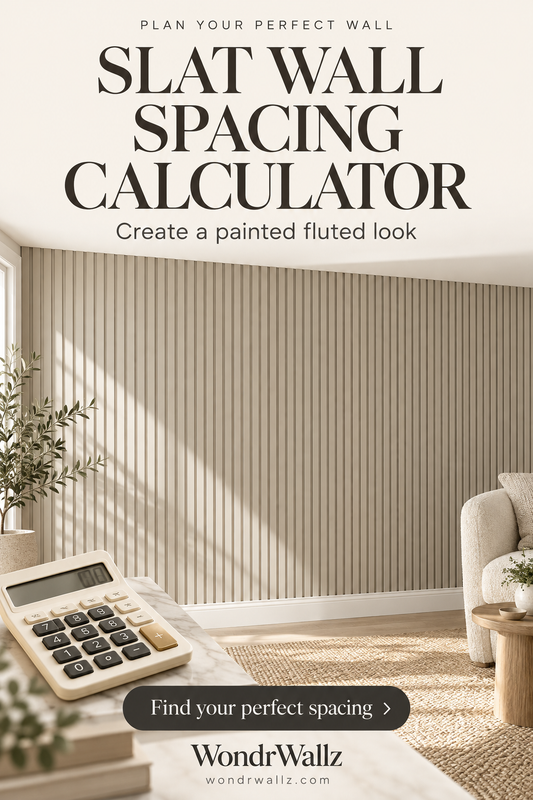Slat Wall Calculator: Create a Painted Fluted Look With Skinny Wall Trim
