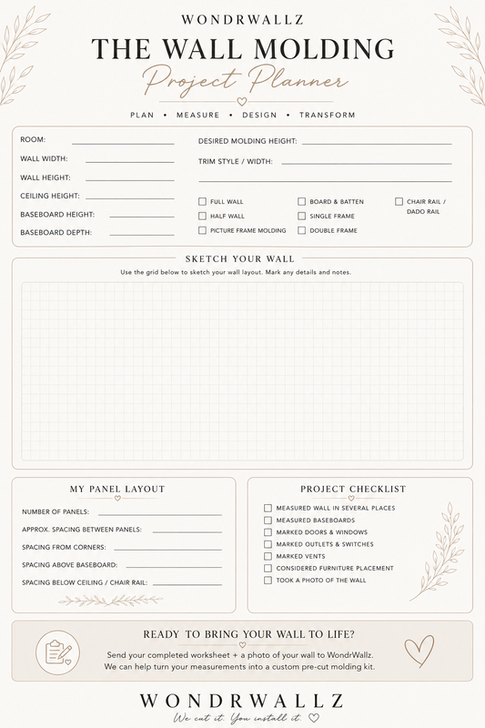Free Wall Molding Planner: Plan & Measure Your Wall Before You Start