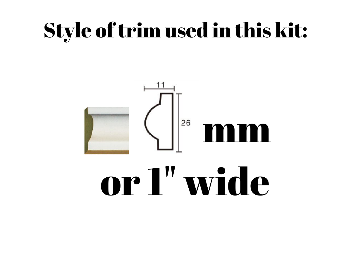 White Smoke Accent Wall Panels – Polyurethane Trim Kit