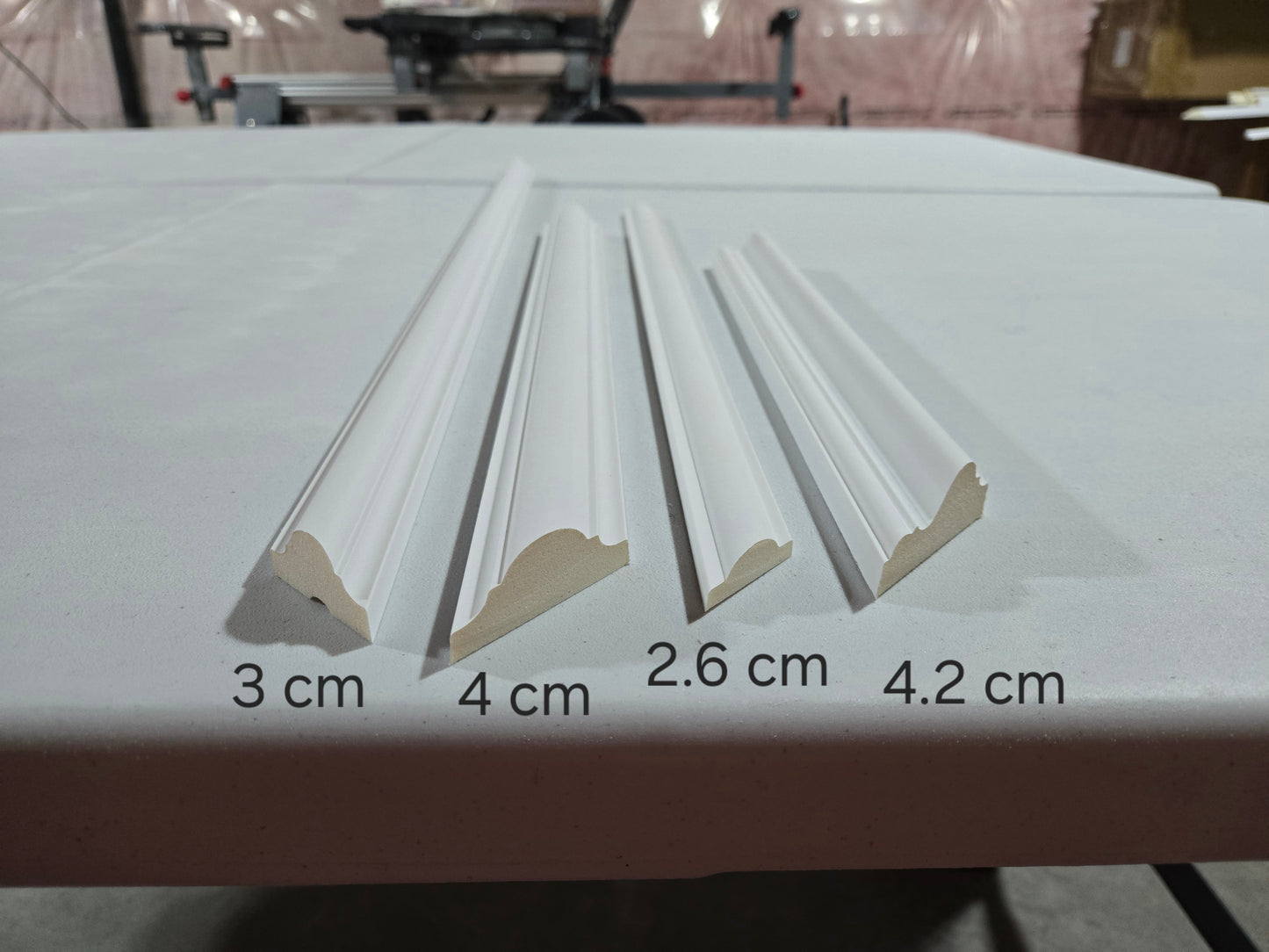 Dark Gray Half Wall Panels – Polyurethane Trim Kit