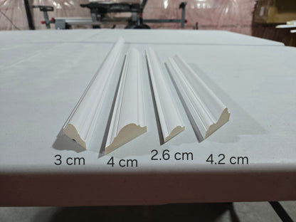 Dark Gray Half Wall Panels – Polyurethane Trim Kit