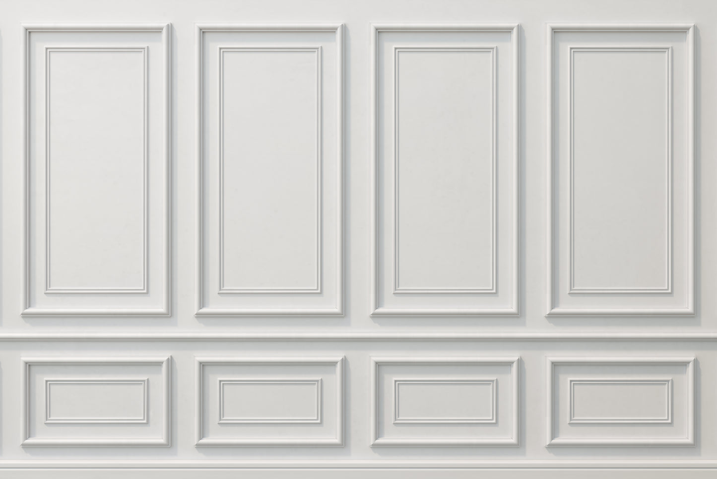 Wall Molding Kit- Wall Trim- Accent Wall Paneling- Modern Wall Decor - Wainscoting- Picture Frame Style Paneling- 6 Double Panels