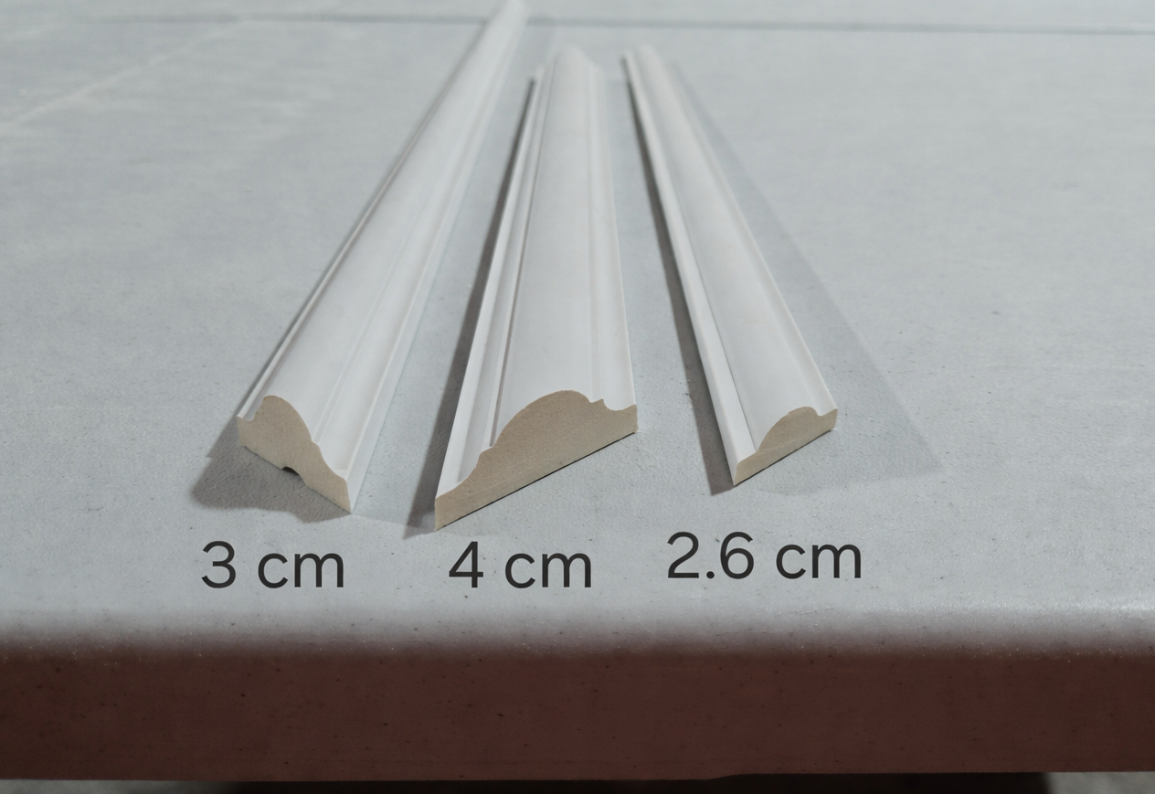 Pre-Cut Door Trim Kit for Hollow Core Doors | Flat Panel Door Molding | Bathroom Accent Door