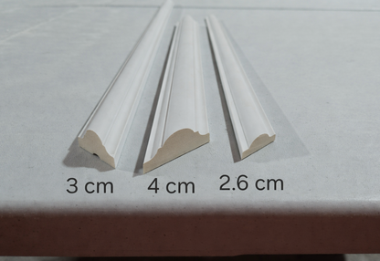 Pre-Cut Door Trim Kit for Hollow Core Doors | Flat Panel Door Molding | Bathroom Accent Door