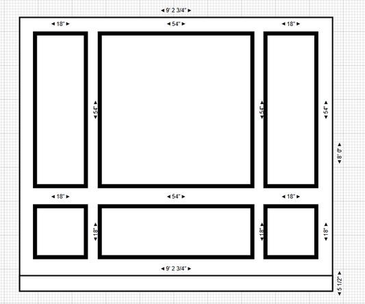 Wall Trim Kit Custom Order for Colleen