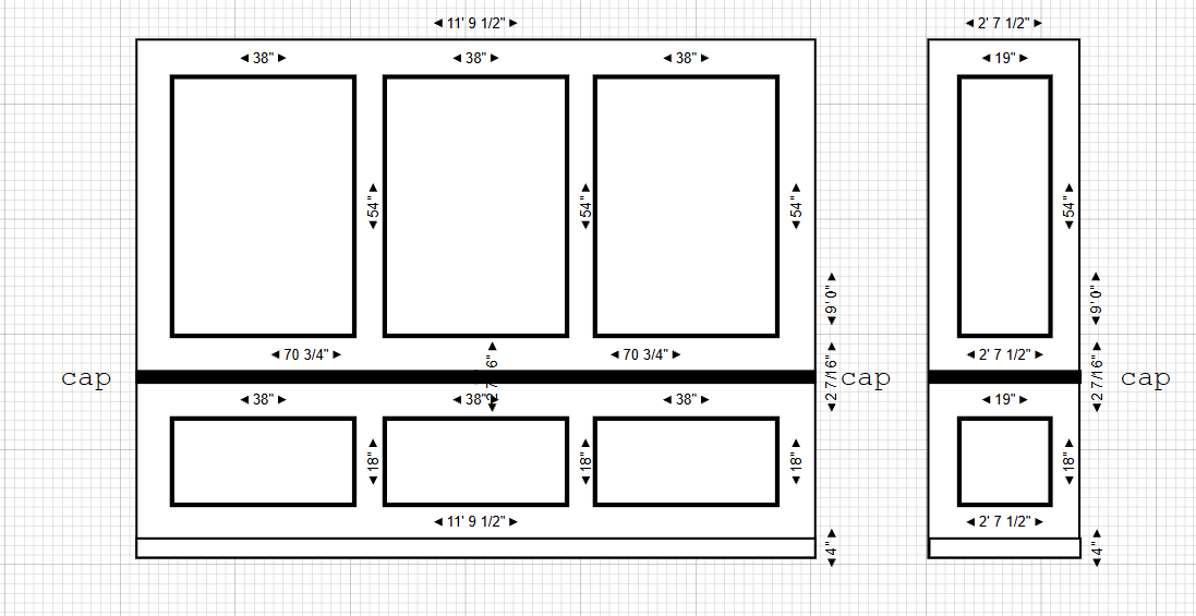 Wall Trim Kit Custom Order for Katie