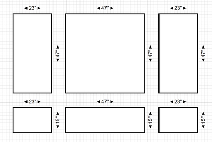White Smoke Accent Trim Kit – Paintable Wall Moulding, 6 Panels