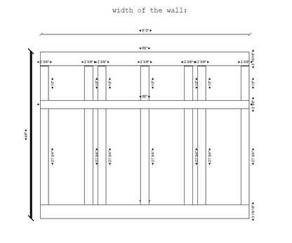 Pre-cut Wall Trim Kit- Wall Molding- Board And Batten- Half Wall Paneling- Wall Wainscoting- Flat Wall Trim- Farmhouse Decor (Copy)