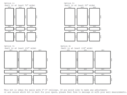 Wall Paneling Kit – Pre-Cut Wall Trim | Picture Frame Wainscoting | Home Office Accent Wall | Modern Wall Molding