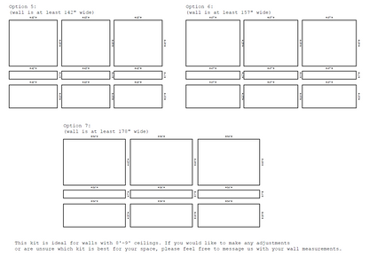 Wall Paneling Kit – Pre-Cut Wall Trim | Picture Frame Wainscoting | Home Office Accent Wall | Modern Wall Molding