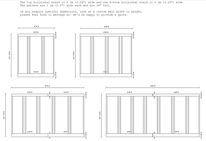 Pre-Cut and Pre-Primed Half Wall Trim Kit| Farmhouse Board and Batten Wall Molding