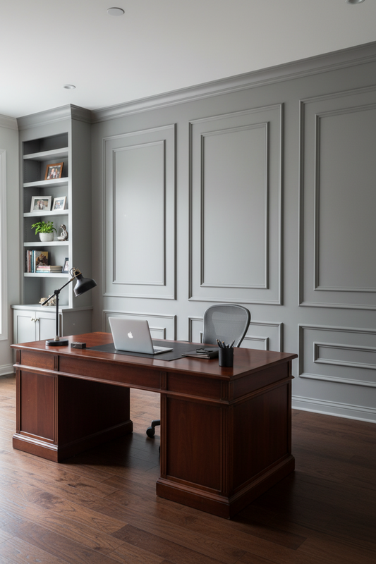 Kit de moulures murales - Panneaux prédécoupés - Moulures murales - Décor mural minimaliste - Soubassement - Moulures style cadre photo - Double cadre 6 panneaux