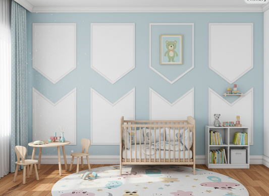 Kit de moulures murales prédécoupées - Panneaux muraux à peindre - Mur d'accent - Mur de chambre - Mur de salon - Forme pentagonale - Projet de bricolage