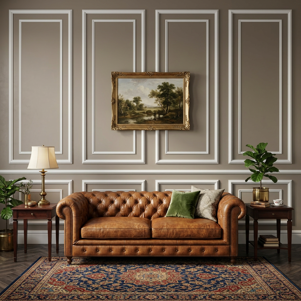 Kit de panneaux muraux - Moulures murales prédécoupées - Mur d'accent - Lambris - Moulures style double cadre - Mur DIY - Mur de salon - 6 Panneaux