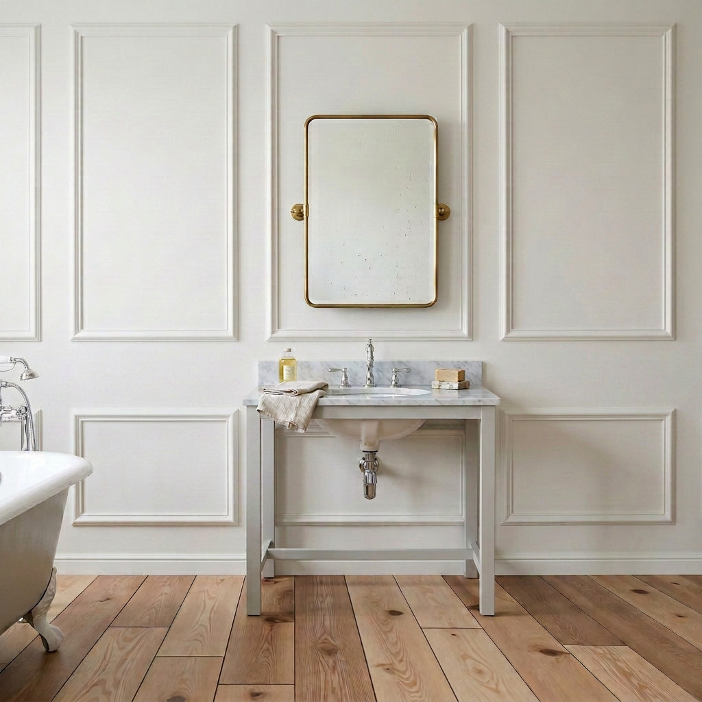 Pre-Cut Wall Trim Kit | Eight Panel Accent Wall | Picture Frame Wainscoting & Modern Molding