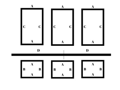 Wall Paneling Kit- Wall Trim Accent Wall- Wainscoting- Picture Frame Style Paneling- 9' Ceiling - 3 Panels and Chair Rail