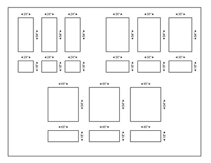 Wall Paneling Kit- Pre-Cut Wall Trim- Accent Wall Minimalist Decor- Wainscotting- Picture Frame Style Polyurethane Molding- 6 Frames