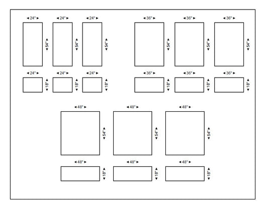 Wall Paneling Kit- Pre-Cut Wall Trim- Accent Wall Minimalist Decor- Wainscotting- Picture Frame Style Polyurethane Molding- 6 Frames