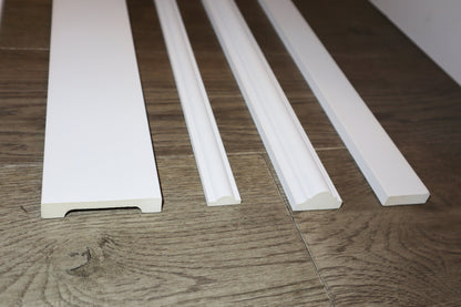 Pre-cut Wall Trim Kit- Wall Molding- Paintable Wainscoting- Fireplace Wall- Living Room Wall Decor- Accent Wall Molding- Wall Paneling Kit