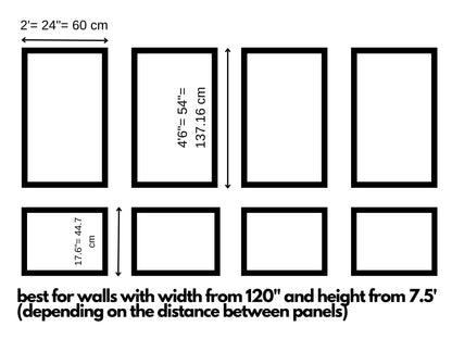 Pre-Cut Wall Paneling Kit Wall Trim Accent Wall Wainscotting Picture Frame Style Paneling Polyurethane Faux Wood Home Renovation - 4 Panel