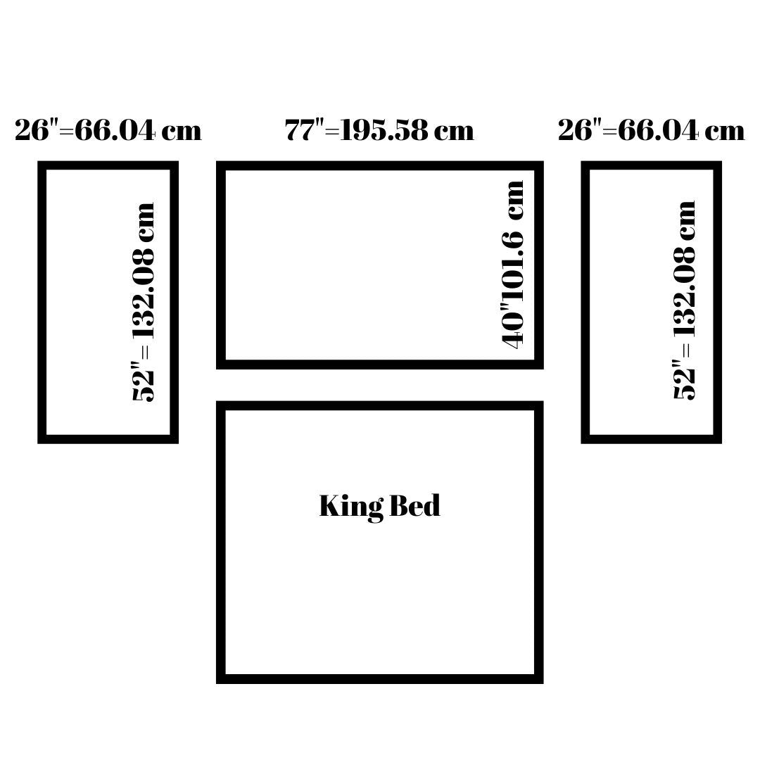 Wall Trim Kit- King Bed- Bedroom Wall- Accent Wall Paneling- Wall Wainscoting- Picture Frame Style Paneling- Parisian Style- Wall Molding