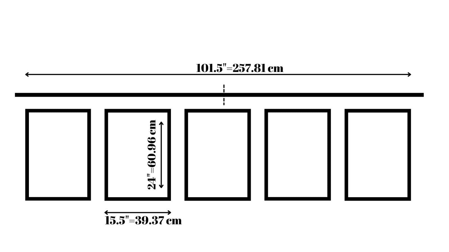 Wall Trim Kit Half Wall Molding- Accent Wall Paneling- Wainscoting- Box Paneling- DIY Wall- Pre-cut and Pre-primed- 5 Panels and Chair Rail
