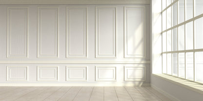 Wall Paneling Kit- Pre-Cut Wall Trim- Accent Wall- Wainscoting- Double Picture Frame Style Molding- DIY Wall- Living Room Wall - 6 Panel