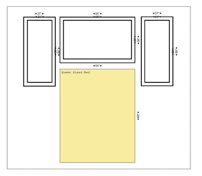 Wall Trim Kit - Wall Moulding- Bedroom Accent Wall- Wainscoting- Double Frame- Wall Paneling- DIY Wall- Home Improvement