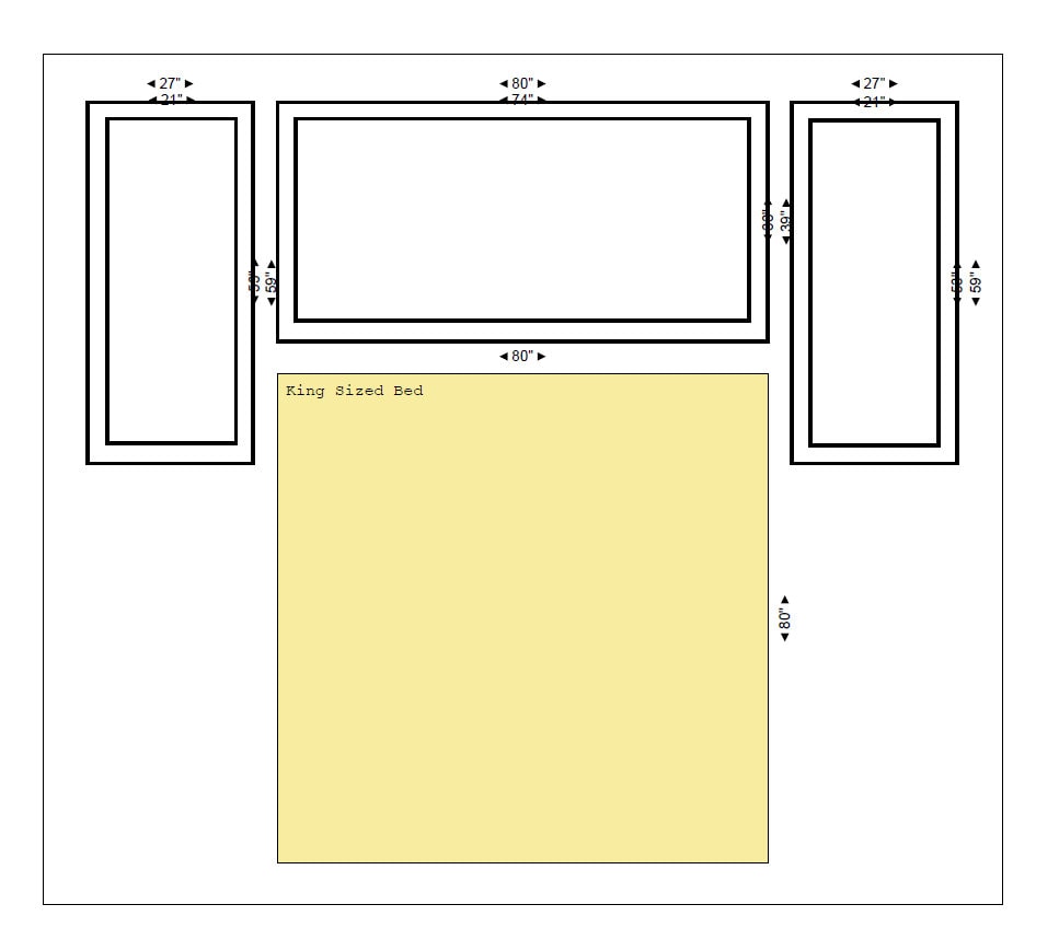 Wall Trim Kit - Wall Moulding- Bedroom Accent Wall- Wainscoting- Double Frame- Wall Paneling- DIY Wall- Home Improvement