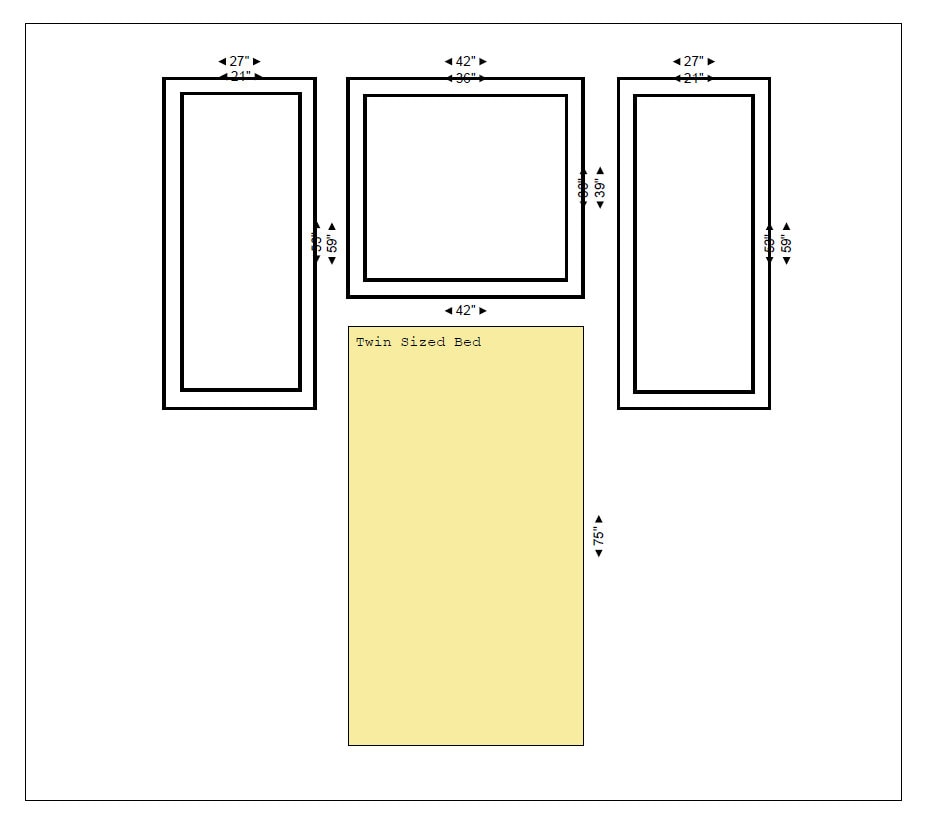 Wall Trim Kit - Wall Moulding- Bedroom Accent Wall- Wainscoting- Double Frame- Wall Paneling- DIY Wall- Home Improvement