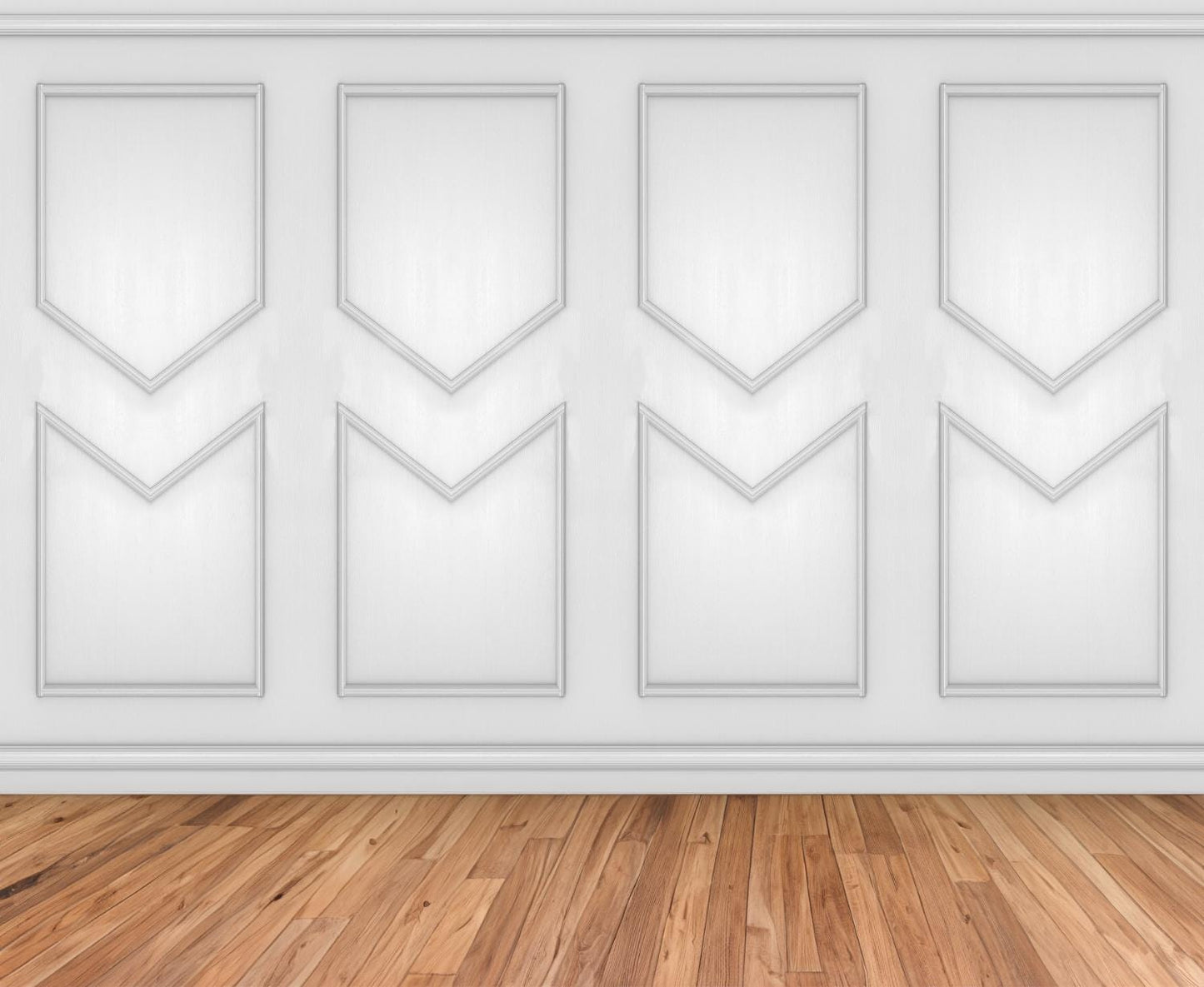 Pre-cut Wall Molding Kit - Paintable Wall Paneling- Accent Wall- Bedroom Wall- Living Room Wall- Pentagon Shape- DIY Project