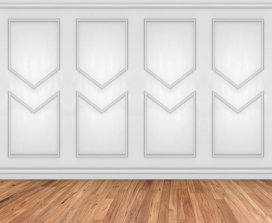 Pre-cut Wall Molding Kit - Paintable Wall Paneling- Accent Wall- Bedroom Wall- Living Room Wall- Pentagon Shape- DIY Project